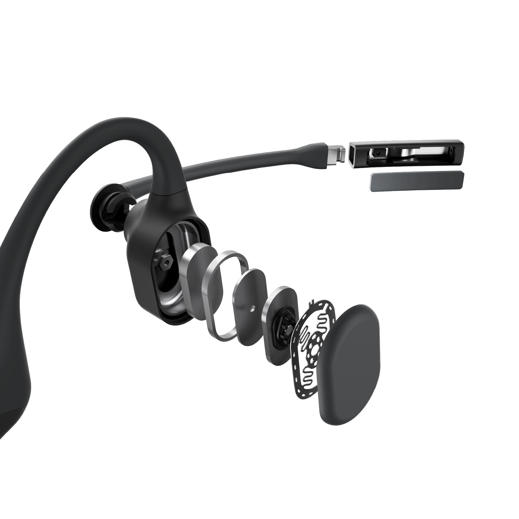 Refurbished OpenComm Bone Conduction Headset with Noise-Canceling Mic | Shokz