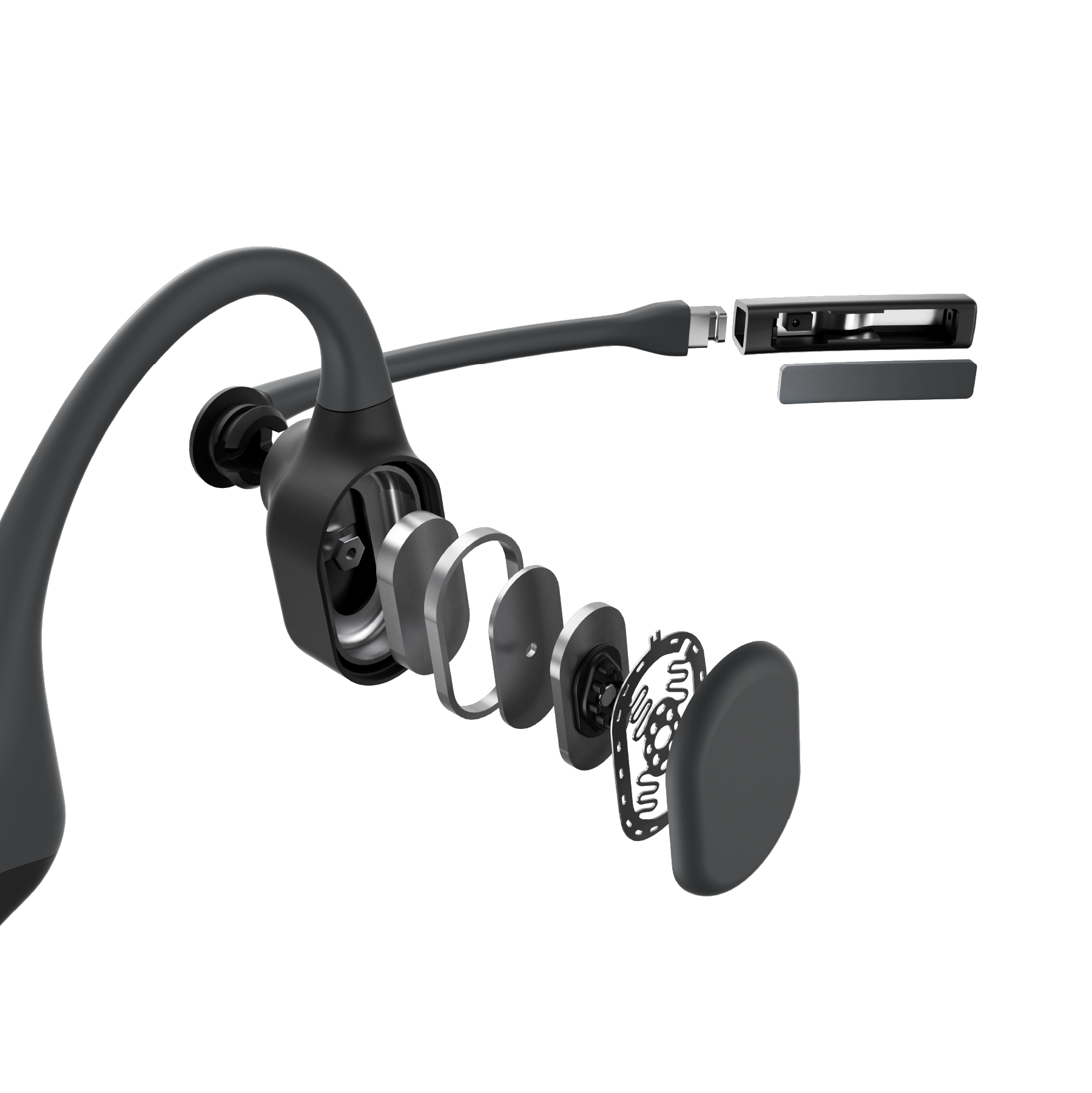 Refurbished OpenComm Bone Conduction Headset with Noise-Canceling Mic | Shokz