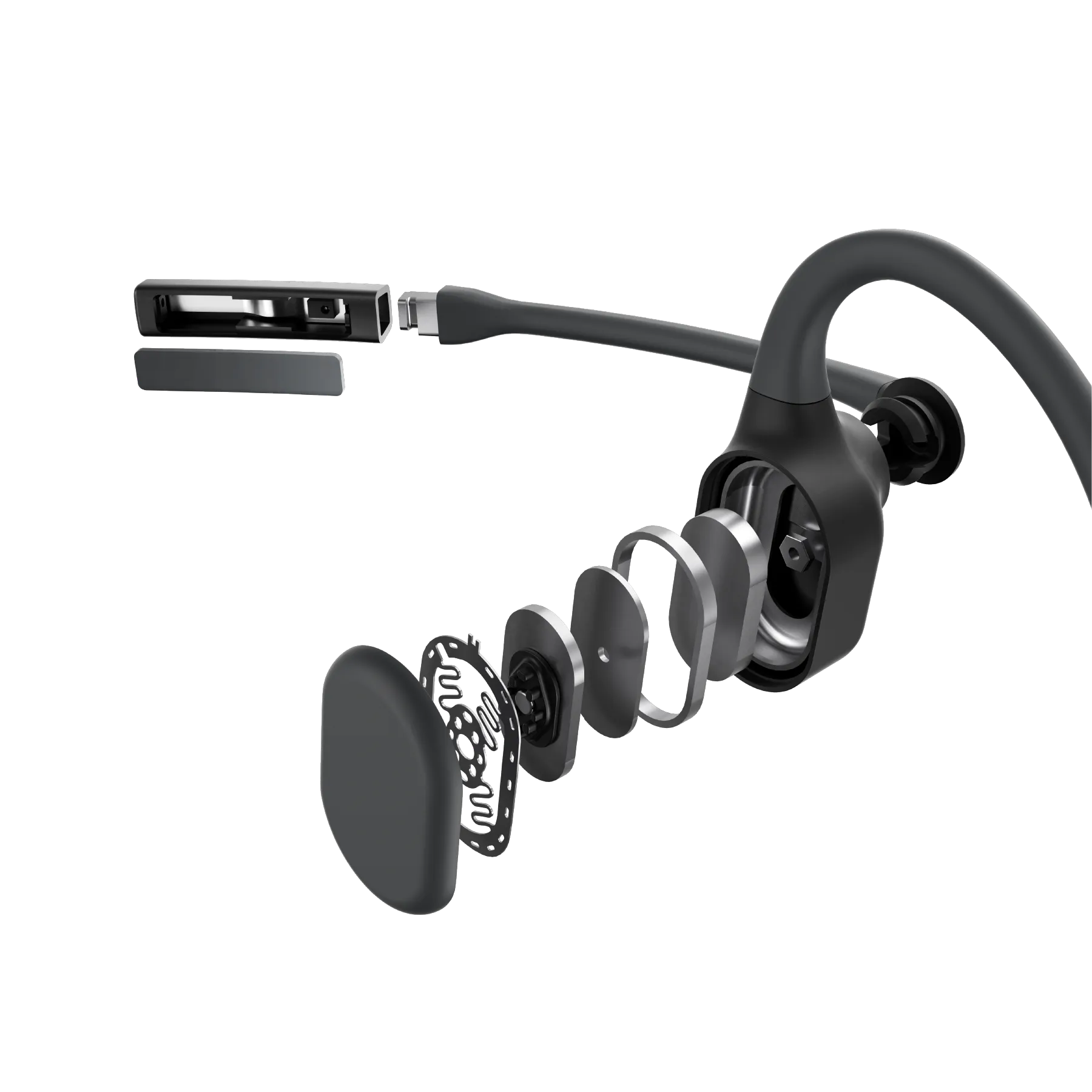 Bone Conduction Headphones with Noise-Canceling Mic & Bluetooth | Shokz OpenComm2